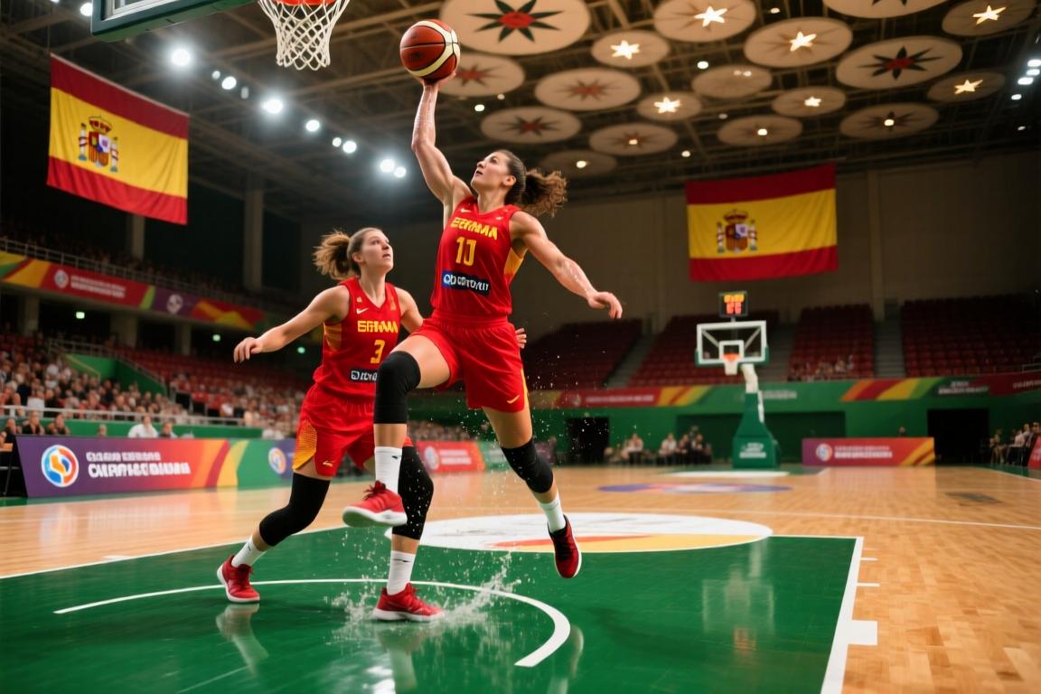 女篮世界杯预选赛小组赛西班牙女篮70-84美国女篮集锦