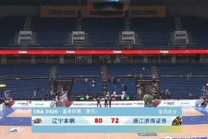 CBA夏联青岛站排位赛：续峻玮17+3+2 浙商证券72-80憾负辽宁本钢