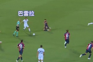 国米官推怒赞巴雷拉这波处理球：脚下是技术，落点是艺术