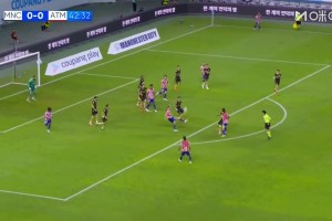 曼城0-1落后马竞！多明戈斯门前抢射破门建功
